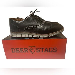Deer Stags Men's Black Oxford with Gray Sole